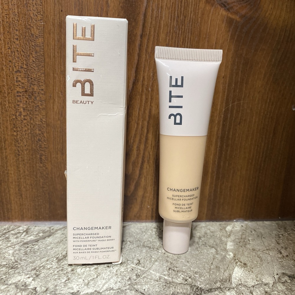Bite Beauty Changemaker Supercharged Micellar Foundation 1oz‎ Shade L15 New!